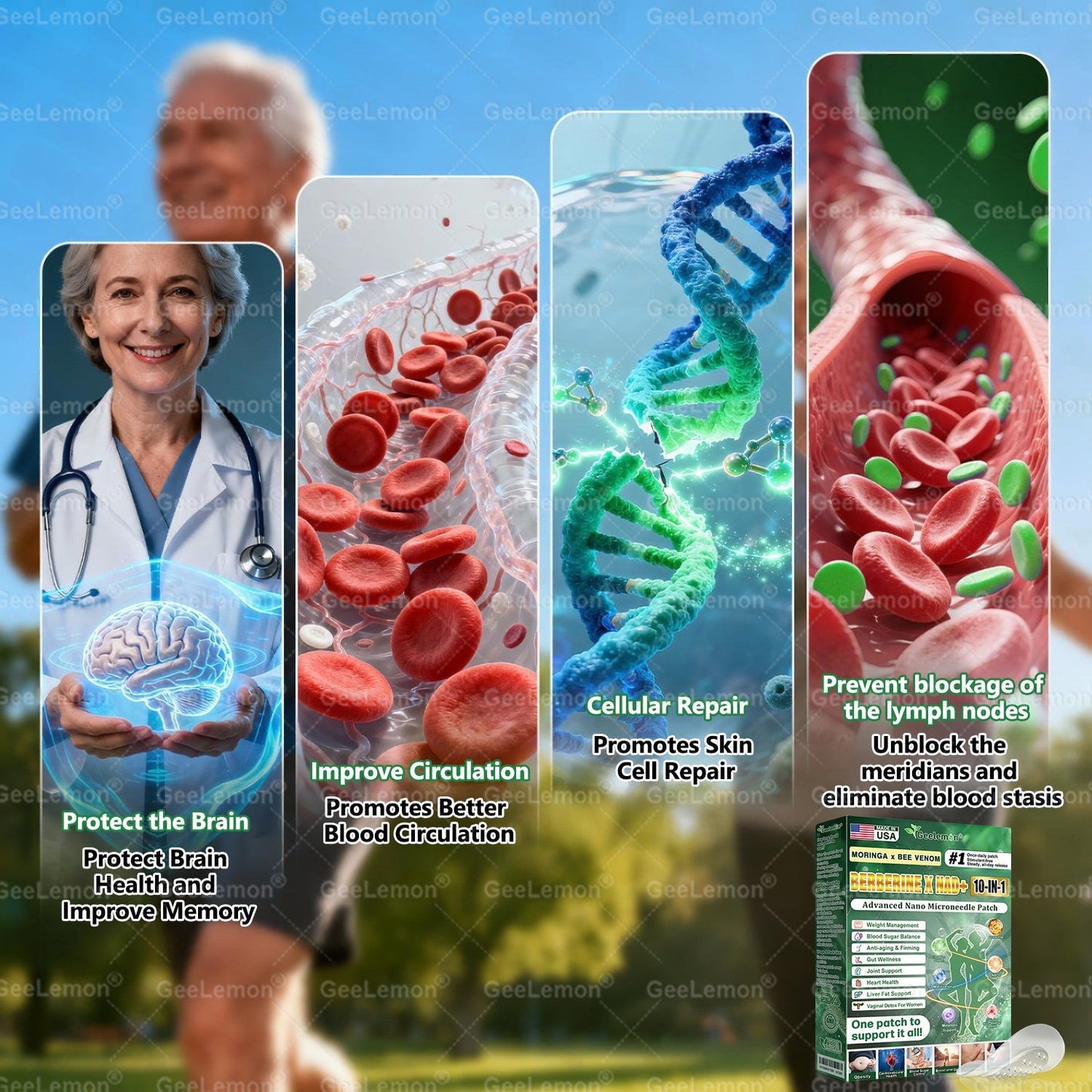 𝐎𝐟𝐟𝐢𝐜𝐢𝐚𝐥 𝐒𝐭𝐨𝐫𝐞 🇺🇸  | 🧑‍⚕️🩺 𝐆𝐞𝐞𝐋𝐞𝐦𝐨𝐧® Moringa · Berberine × NAD+ 𝟏𝟎-𝐢𝐧-𝟏 𝐀𝐝𝐯𝐚𝐧𝐜𝐞𝐝 𝐍𝐚𝐧𝐨 𝐌𝐢𝐜𝐫𝐨𝐧𝐞𝐞𝐝𝐥𝐞 𝐏𝐚𝐭𝐜𝐡 — 𝐎𝐧𝐜𝐞 𝐃𝐚𝐢𝐥𝐲, 𝐕𝐢𝐬𝐢𝐛𝐥𝐞 𝐑𝐞𝐬𝐮𝐥𝐭𝐬 𝐢𝐧 𝟕 𝐃𝐚𝐲𝐬