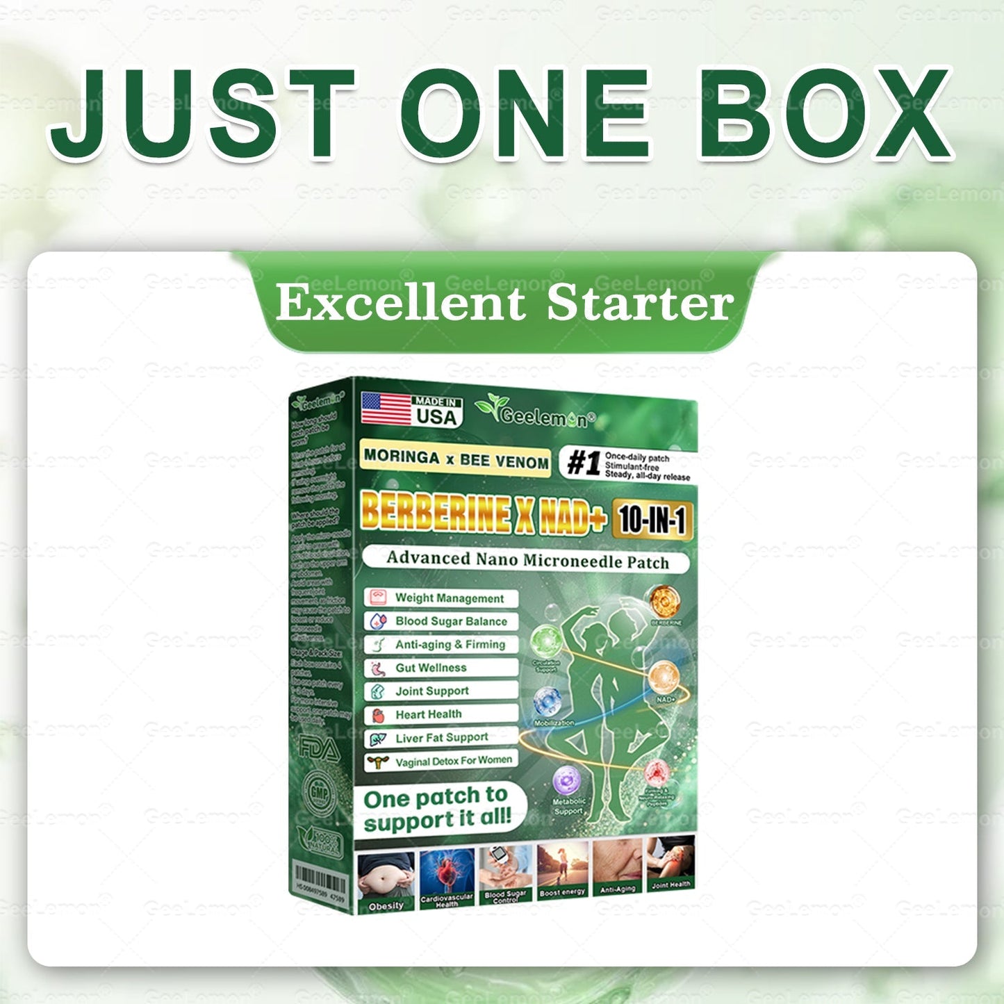 𝐎𝐟𝐟𝐢𝐜𝐢𝐚𝐥 𝐒𝐭𝐨𝐫𝐞 🇺🇸  | 🧑‍⚕️🩺 𝐆𝐞𝐞𝐋𝐞𝐦𝐨𝐧® Moringa · Berberine × NAD+ 𝟏𝟎-𝐢𝐧-𝟏 𝐀𝐝𝐯𝐚𝐧𝐜𝐞𝐝 𝐍𝐚𝐧𝐨 𝐌𝐢𝐜𝐫𝐨𝐧𝐞𝐞𝐝𝐥𝐞 𝐏𝐚𝐭𝐜𝐡 — 𝐎𝐧𝐜𝐞 𝐃𝐚𝐢𝐥𝐲, 𝐕𝐢𝐬𝐢𝐛𝐥𝐞 𝐑𝐞𝐬𝐮𝐥𝐭𝐬 𝐢𝐧 𝟕 𝐃𝐚𝐲𝐬